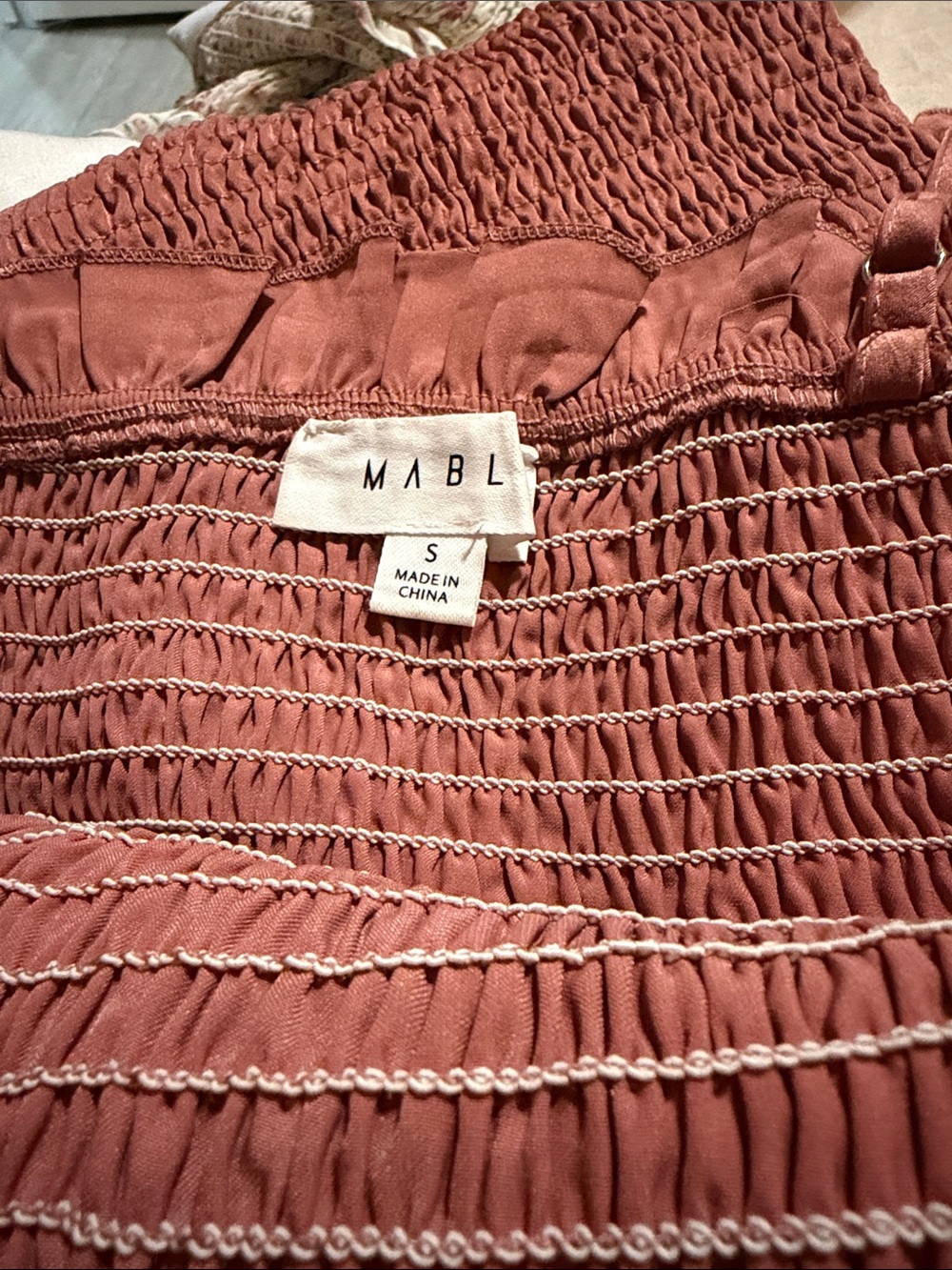 Mable Ruffle Maxi Dress Small - Picture 3 of 3